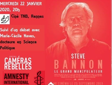 « Bannon et le populisme », Festival Caméras Rebelles, Rennes, le 22/01/20