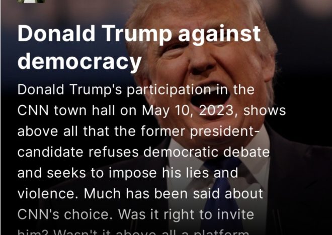 Donald Trump against democracy