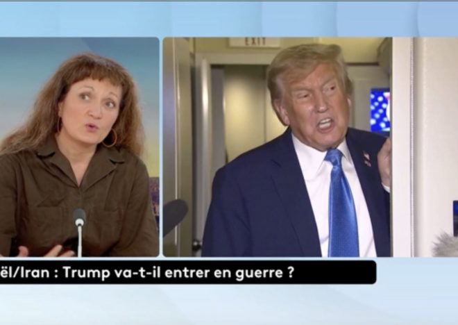 Invitée de la Matinale de France Info TV, le 18 juin 2025