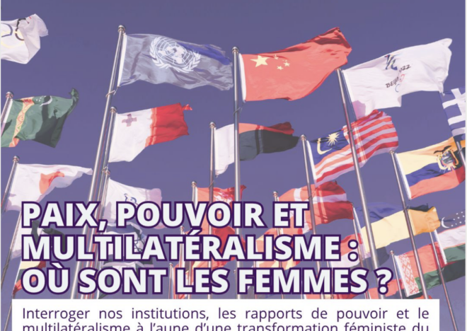 Paix, pouvoir et multilatéralisme : où sont les femmes ?