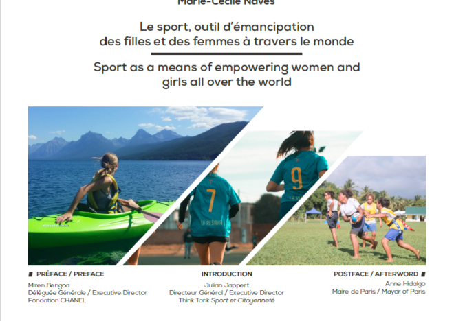 « Le sport, outil d’émancipation des filles et des femmes à travers le monde ». Livre bilingue FR/ENG (Fondation CHANEL, Sport et Citoyenneté, 2019)