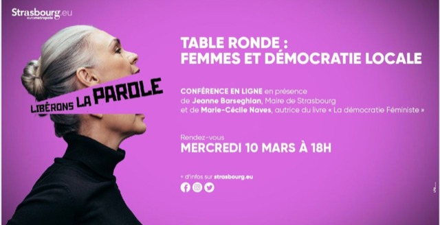 « Femmes et démocratie locale », Strasbourg, 10/03/21